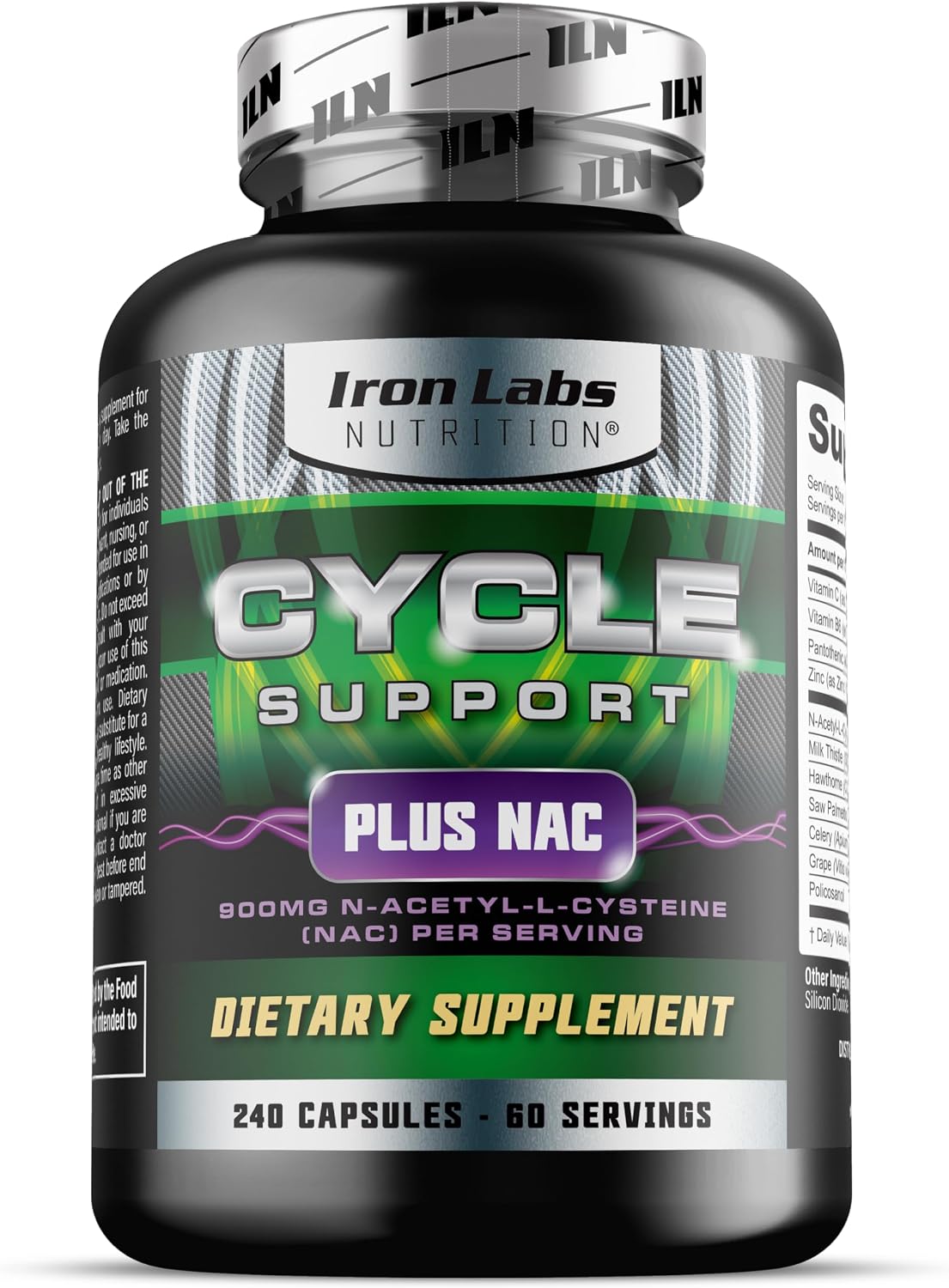 Cycle Support Plus NAC – Cycle Support Supplements for Men – 240 Capsules