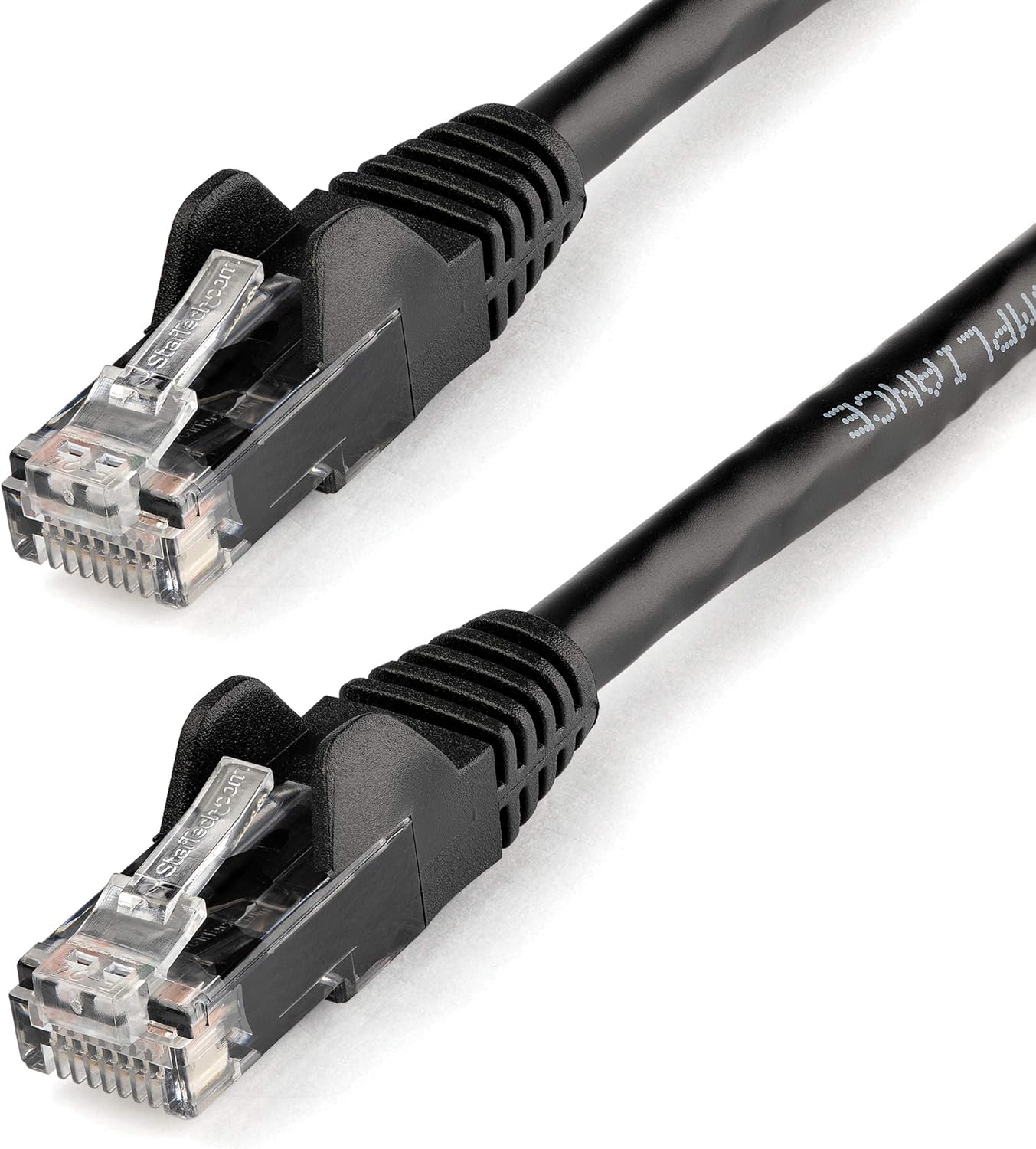 StarTech.com 2m CAT6 Ethernet Cable - Black CAT 6 Gigabit Ethernet Wire -650MHz 100W PoE++ RJ45 UTP Category 6 Network/Patch Cord Snagless w/Strain Relief Fluke Tested UL/TIA Certified (N6PATC2MBK)