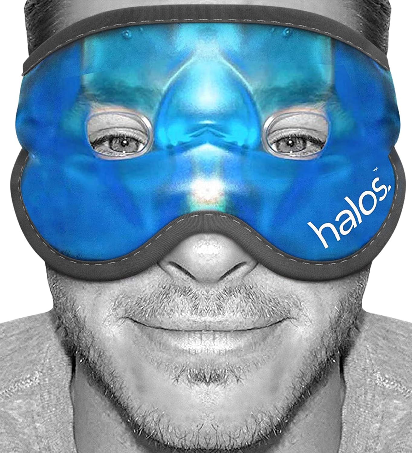 MyHalos Cooling Gel Eye Mask, Cold Ice Pack for Puffy Eyes & Dark Circles