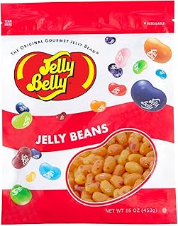 Jelly Belly Peach Jelly Beans - 1 Pound (16 Ounces) Resealable Bag - Genuine, Official, Straight from the Source