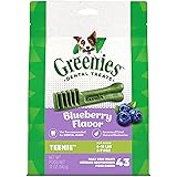 Greenies TEENIE Natural Dental Care Dog Treats Blueberry Flavor, 12 oz. Pack (43 Treats)