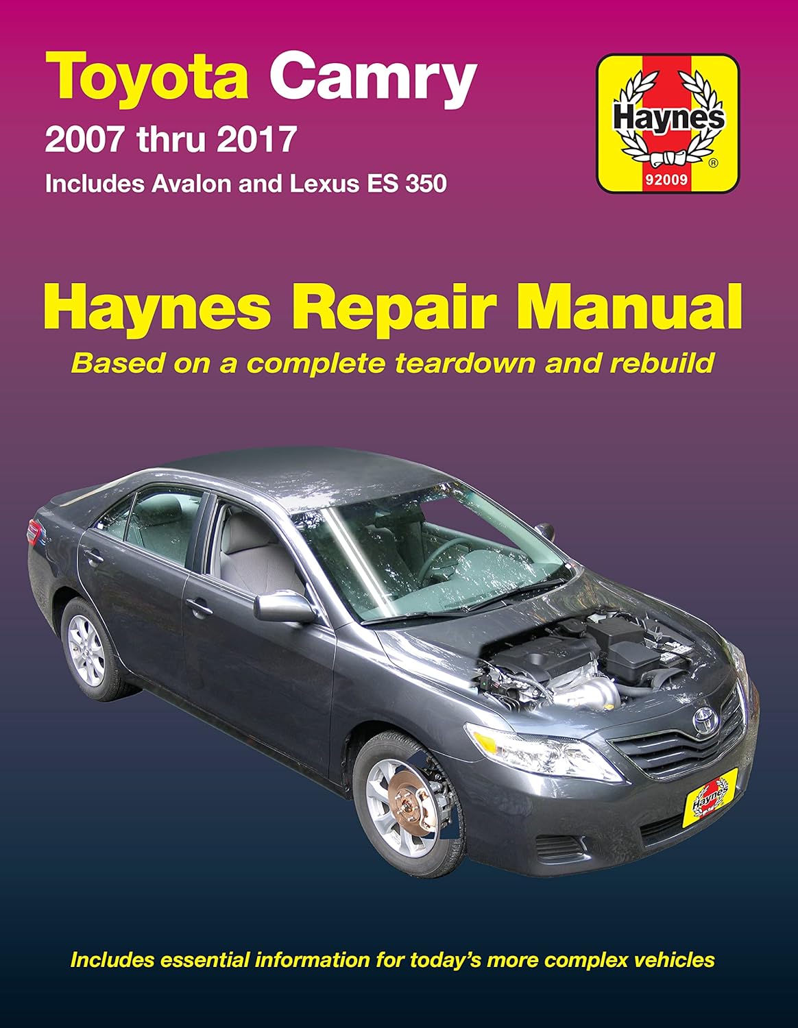 Toyota Camry 2007 thru 2017 - Includes Avalon and Lexus ES 350: Includes essential information for today's more complex vehicles (Haynes Repair Manual)