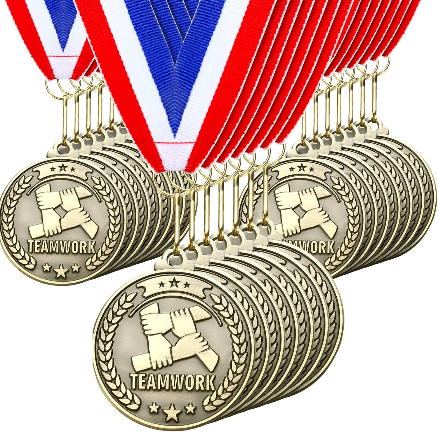 Quelay 30 Pcs 2'' Gold Medals for Awards,Winner Encourage Team Participation for Adults Trophy Award Prize Gift Competitions Graduation Party