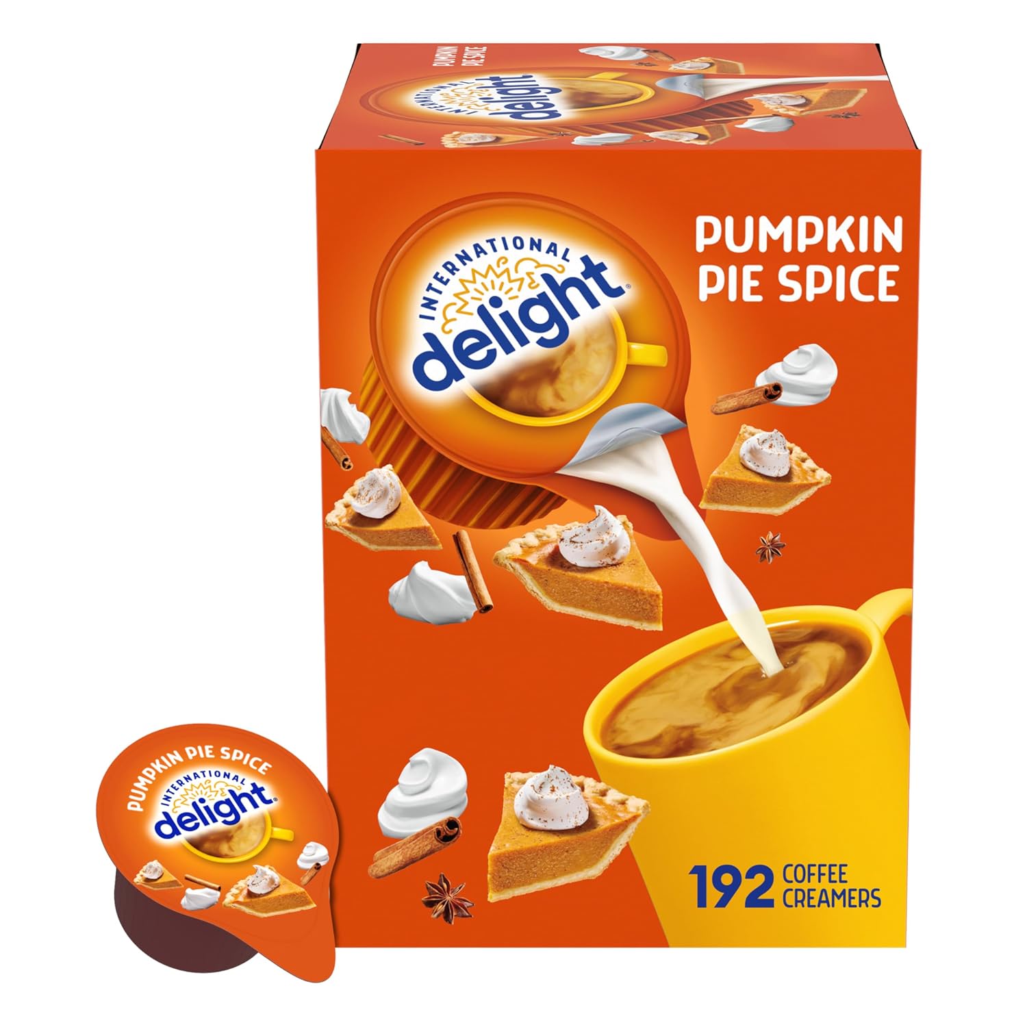 International Delight Creamer Singles - Pumpkin Pie - 192 Servings - Seasonal Only