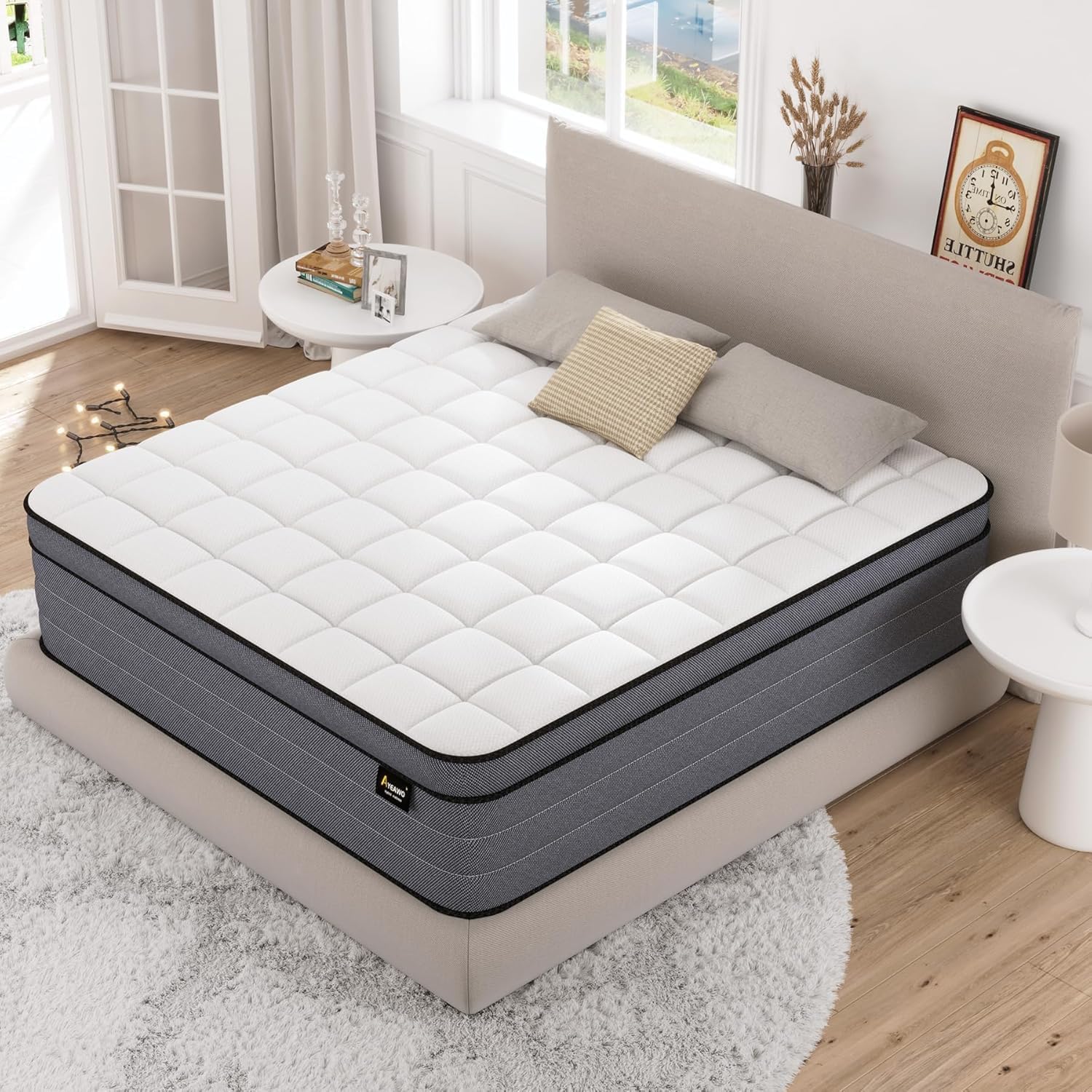 Full Size Mattress,12 Inch Hybrid Full Bed Mattress with Gel Memory Foam and Pocketed Springs, Pressure Relief, Comfort Bed in a Box, CertiPUR-US, Medium Firmness