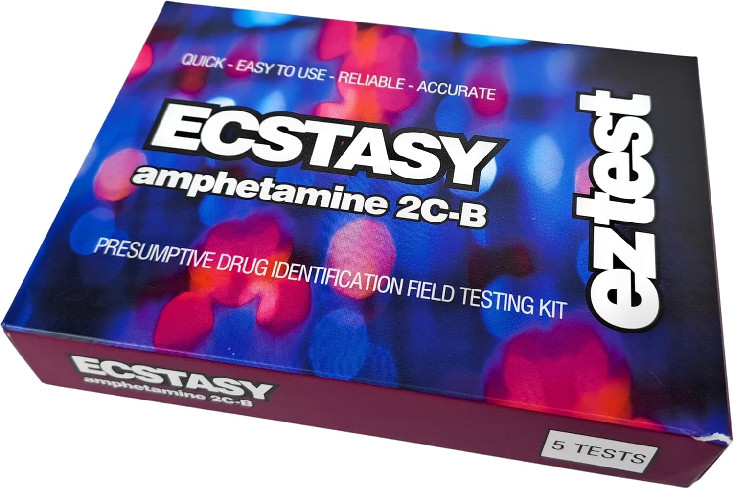 EZ Test Kits for Ecstasy Impurity Presumptive Drug Safety Identification Testing Kit (5)