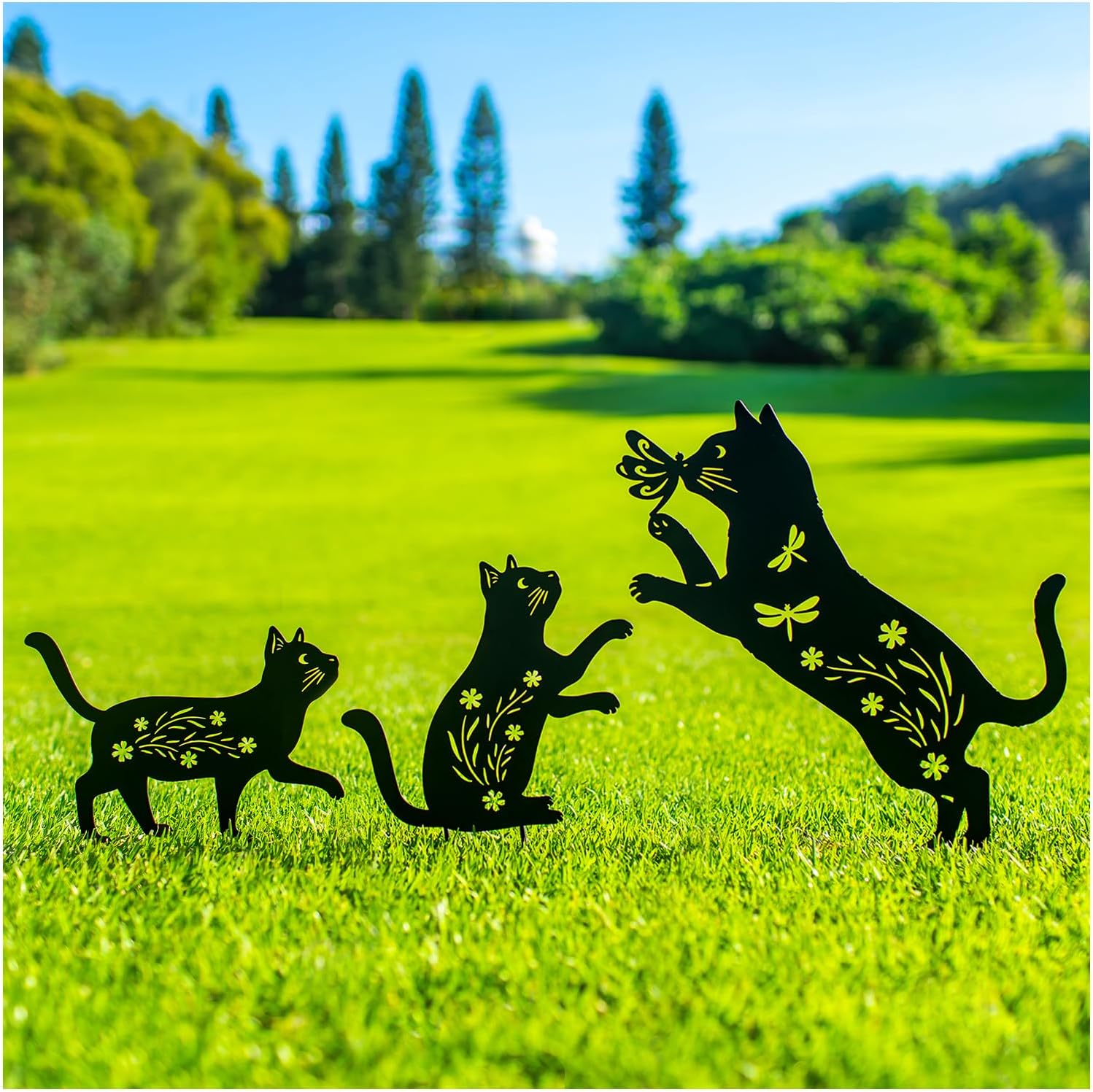 CAt Garden Stakes Decorative 38