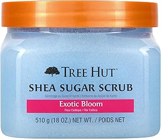 Tree Hut Exotic Bloom Shea Sugar Exfoliating & Hydrating Scrub, 18 oz