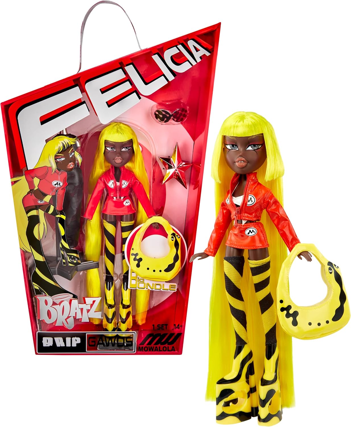 Bratz x Mowalola Special Edition Designer Felicia Fashion Doll with 2 Outfits