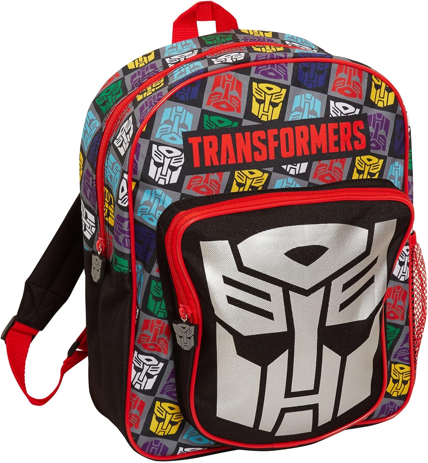 Transformers Boys Backpack Official Bag for Back to School Kindergarten Kids Large Capacity Autobots Bumblebee, Optimus Prime and Megatron Sports Rucksack Lunch Bag Travel