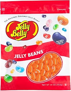Jelly Belly Sunkist Tangerine Jelly Beans - 1 Pound (16 Ounces) Resealable Bag - Genuine, Official, Straight from the Source