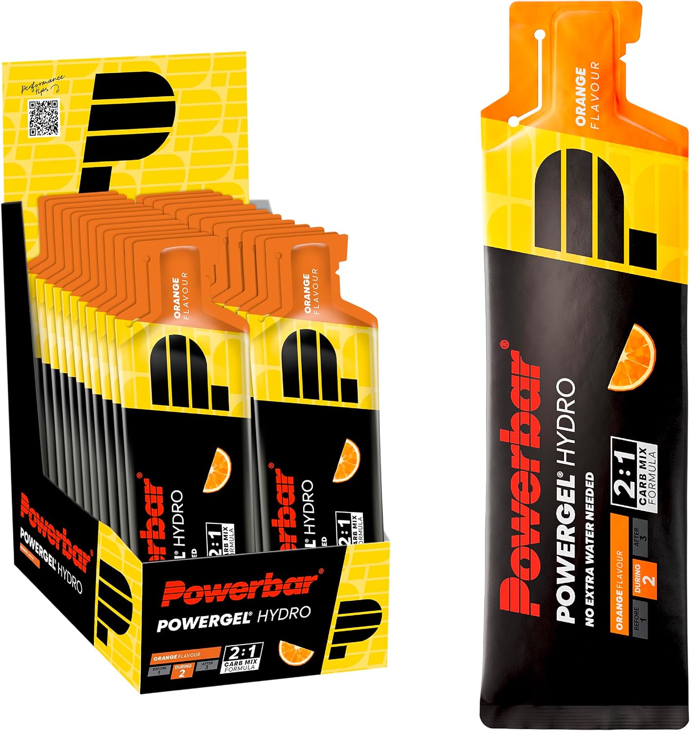 Powerbar PowerGel Hydro (24x67ml) Orange - Energy & Endurance - Energy Gels