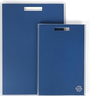 Sur La Table Kitchen Essentials 2 Piece (17" x 12" & 13" x 9") Cutting Board Set - Blue