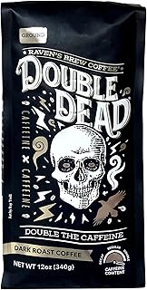 Raven’s Brew Coffee - Double Dead™ - Dark Roast, Naturally High Caffeine (Ground, 12 oz)