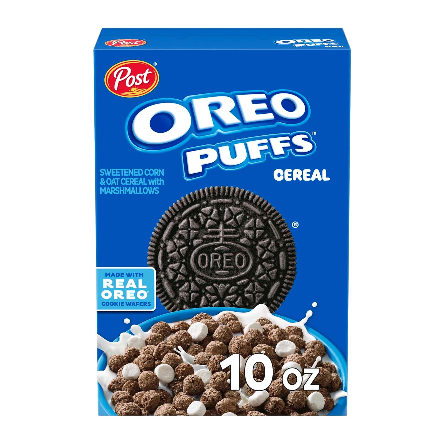 Post OREO PUFFS® Chocolate Breakfast Cereal, 10 oz box