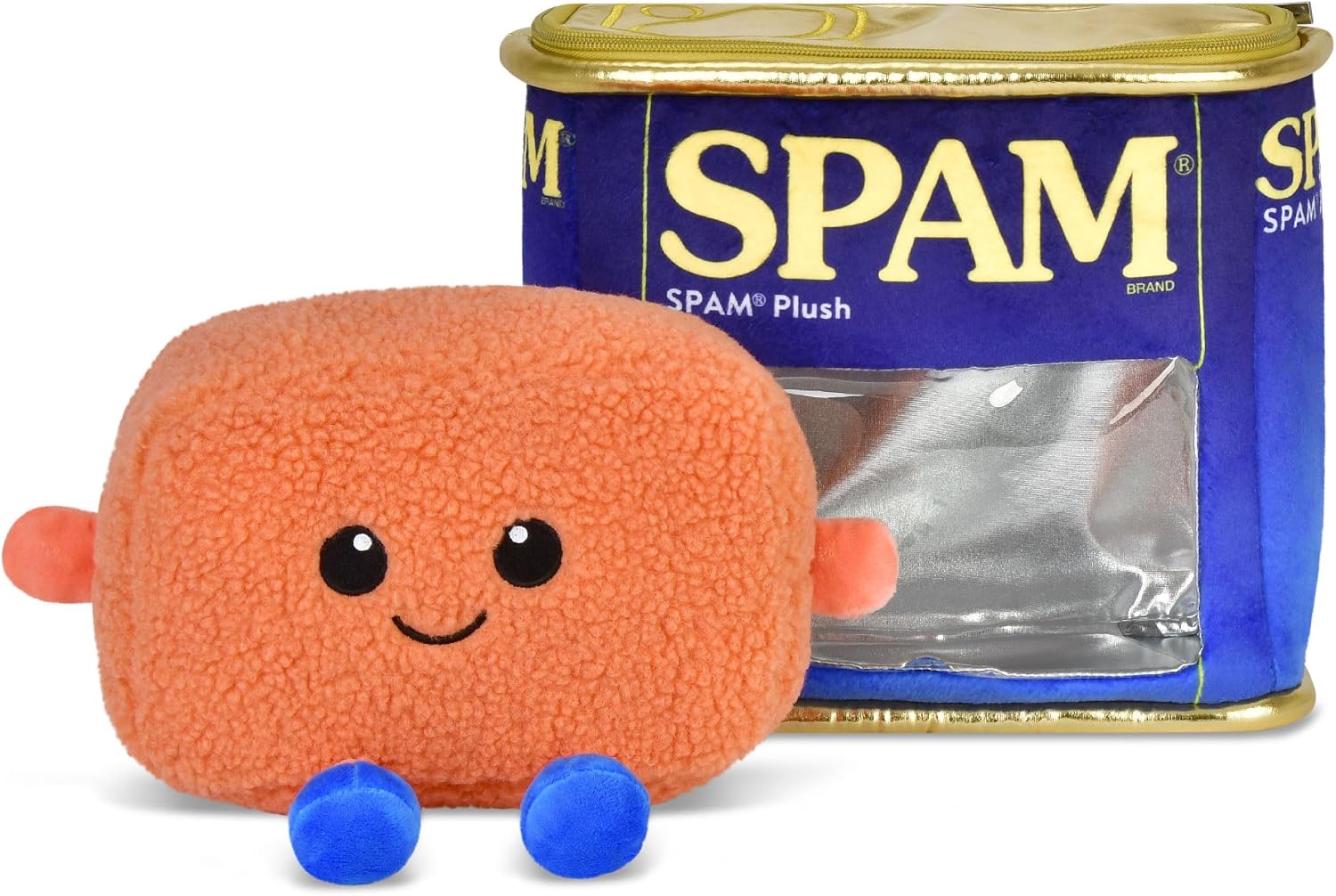 iscream SPAM in a Can Package Mini Kawaii Soft Plush Fleece Pillow Set