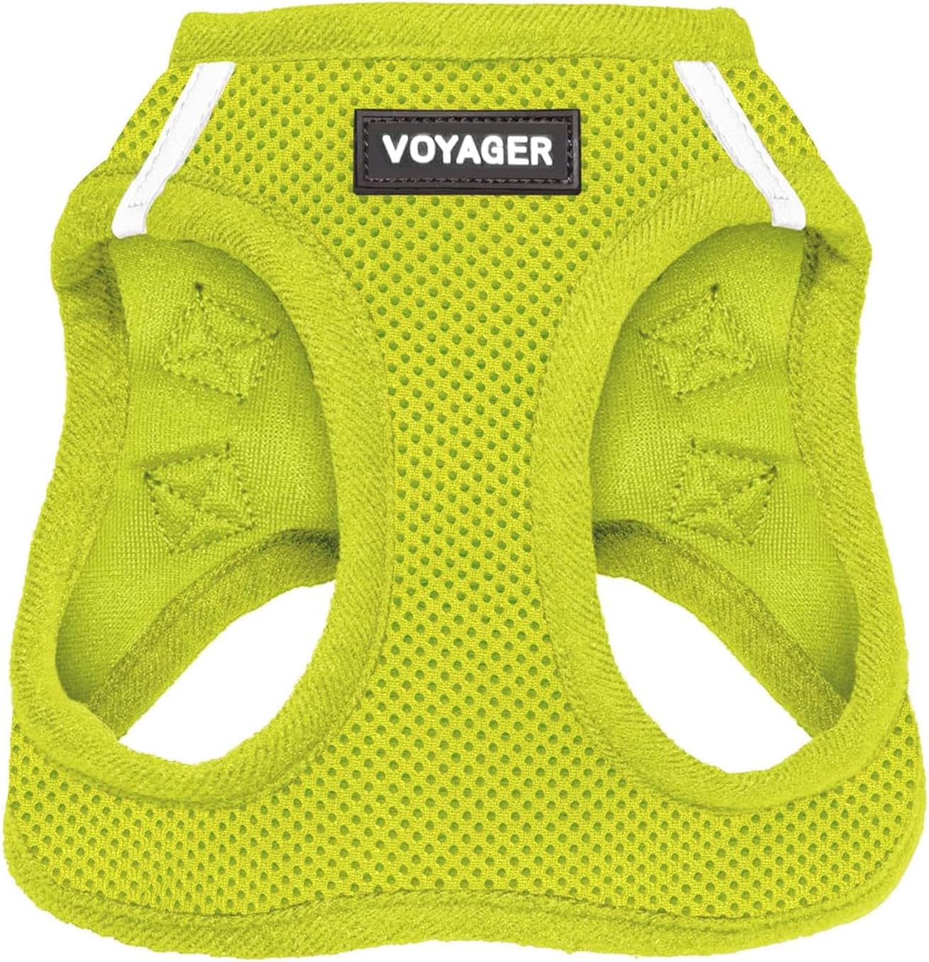 Voyager Step-In Air Dog Harness by Best Pet Supplies - All Weather Mesh Step in Vest Harness for Small and Medium Dogs, Lime Green, size L - Chest: 18 - 20.5"