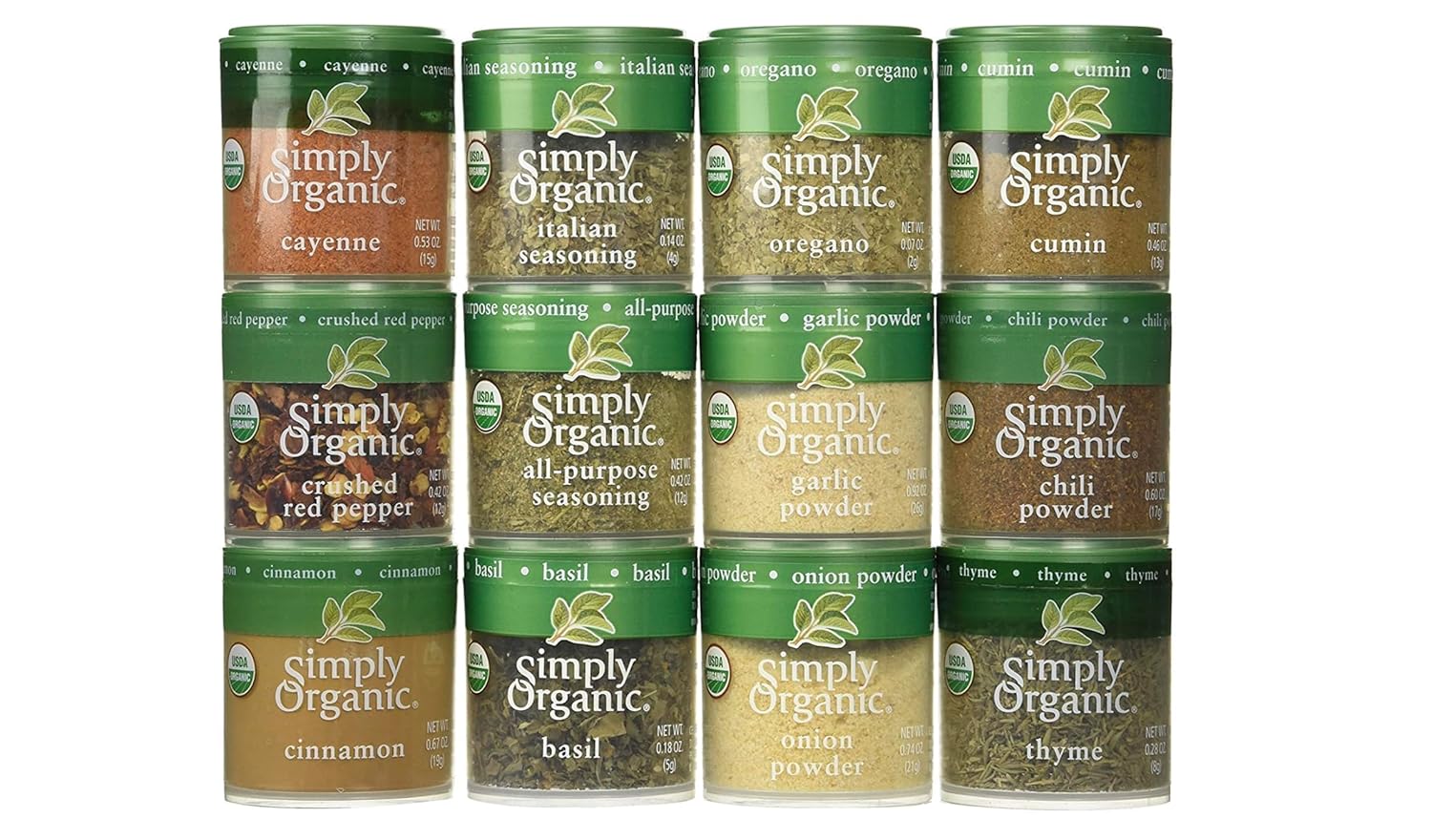Generic Simply Organic Starter Spice Gift Set, 0.33 Ounce (Pack of 12)