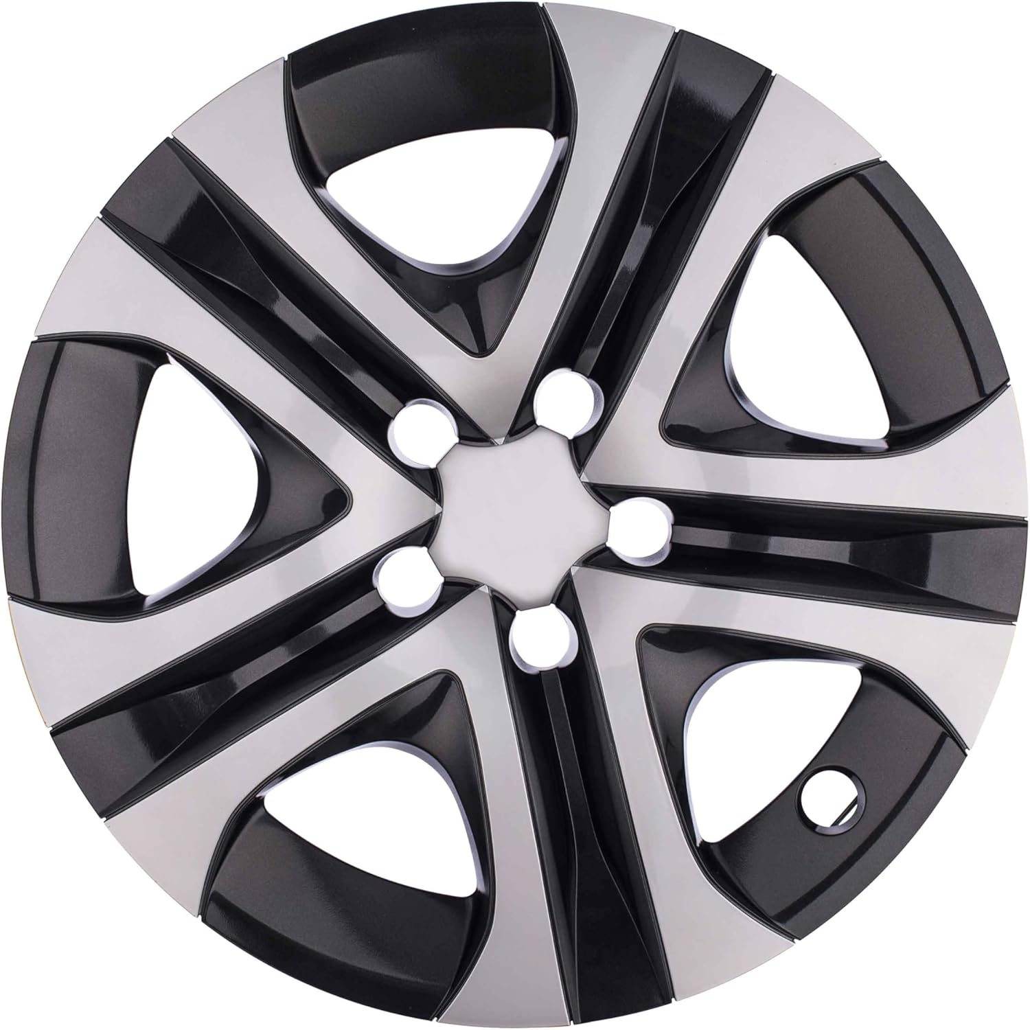 Hubcap Replacement for Toyota Rav4 2016, 2017, 2018, 17-inch Heavy Duty Premium Quality, Silver and Black, 1 Piece 61179
