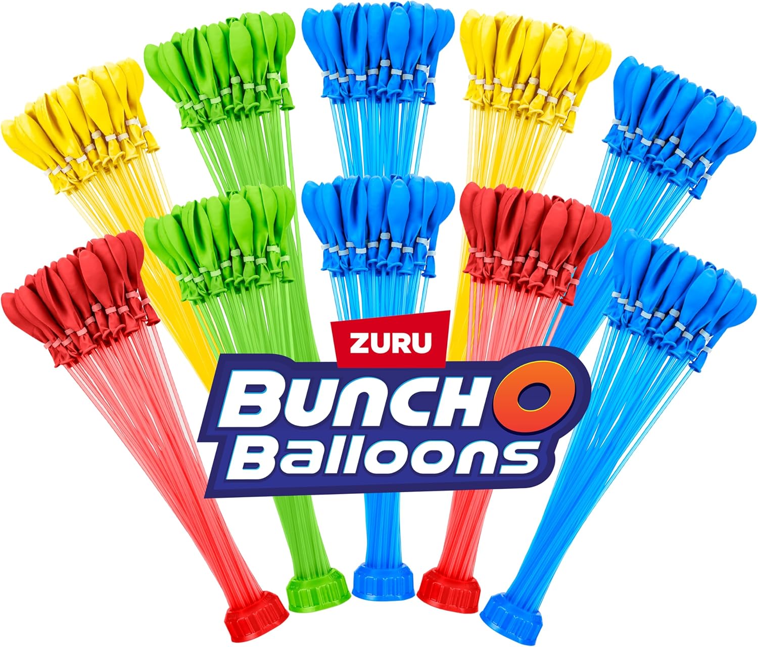 Original Bunch O Balloons Multi-Colored 330+ Rapid-Filling Self-Sealing Water Balloons (Amazon Exclusive 10 Pack) by ZURU Water Balloon for the Whole Family, Kids, Teens, Adults