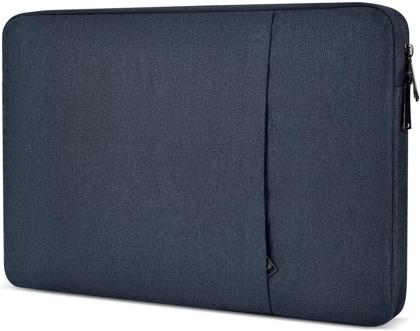 18 inch Portable Monitor Sleeve, Padded Shockproof Protective Carrying Case Bag with Accessory Pocket, Water-Resistant Monitor Display Bag for 18.5 inch Portable Monitors -Navy Blue