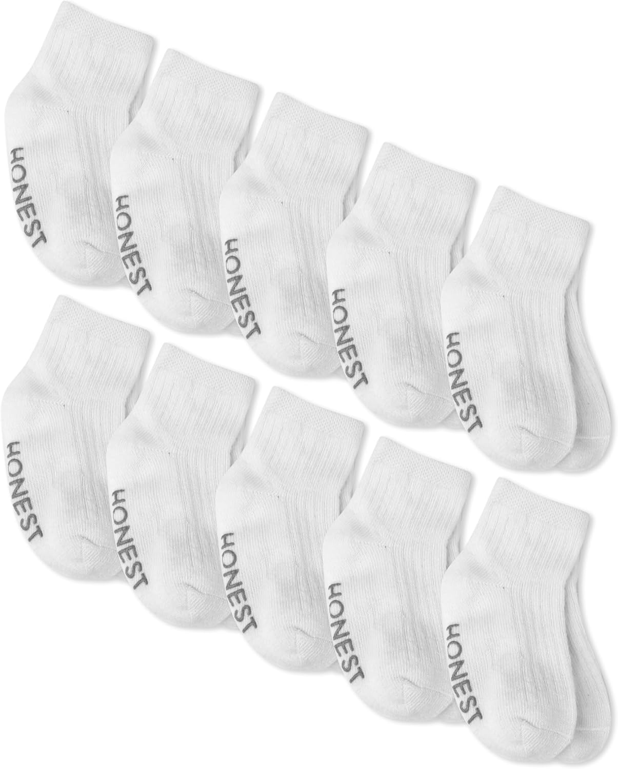 HonestBaby Multipack Cozy Socks Sustainably Made for Infant, Newborn Baby, Toddler, Kids, Boys, Girls