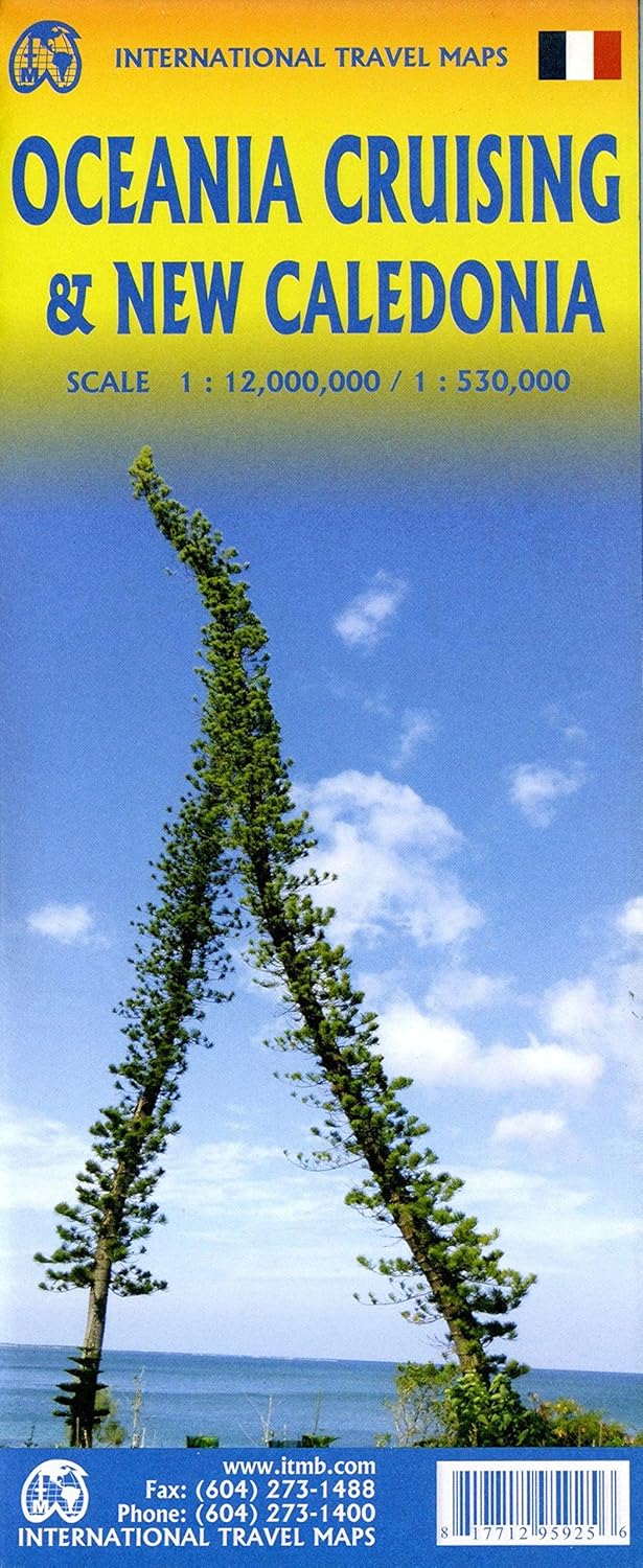 New Caledonia/Oceania Cruising Travel Reference Map