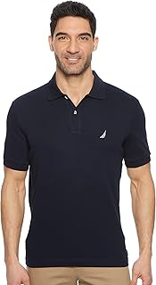 Nautica Men's Classic Fit Short Sleeve Solid Soft Cotton Polo Shirt