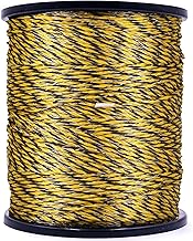 Electric Fence Polywire 9 Strands, Upgraded 1650 Feet Stainless Steel Conductors for Reliable Conductivity and Rust Resistance, Portable Electric Fencing,UV,Rust Resistant
