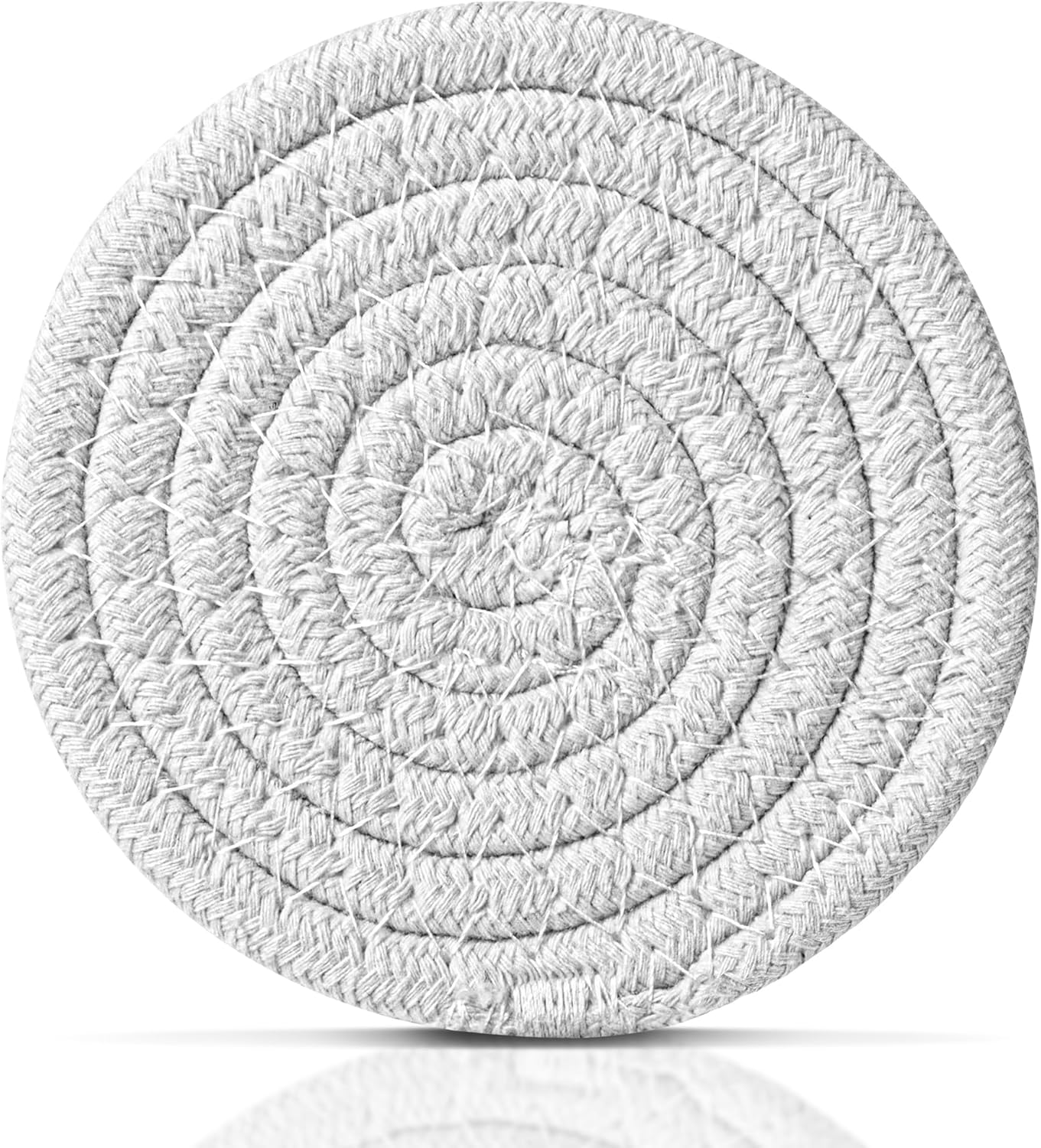 1 Pcs White Drink Coasters, 4.3 inch