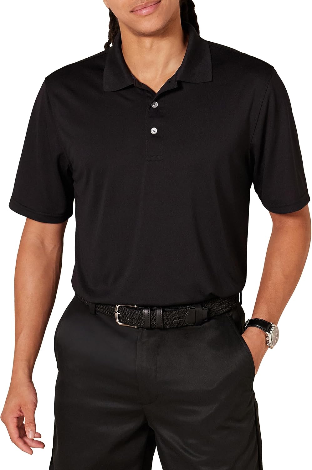 Amazon Essentials Men's Golf Polo Shirt, Moisture-Wicking Quick Dry, Short Sleeve