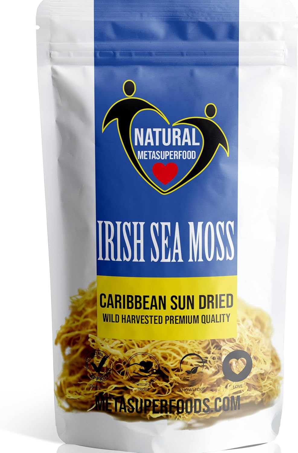 Dried Irish Sea Moss 100g | Caribbean Sea Moss | UK Made | Vegan | Wild Harvested | Non GMO | Natural Vitamins & Minerals | Dr Sebi