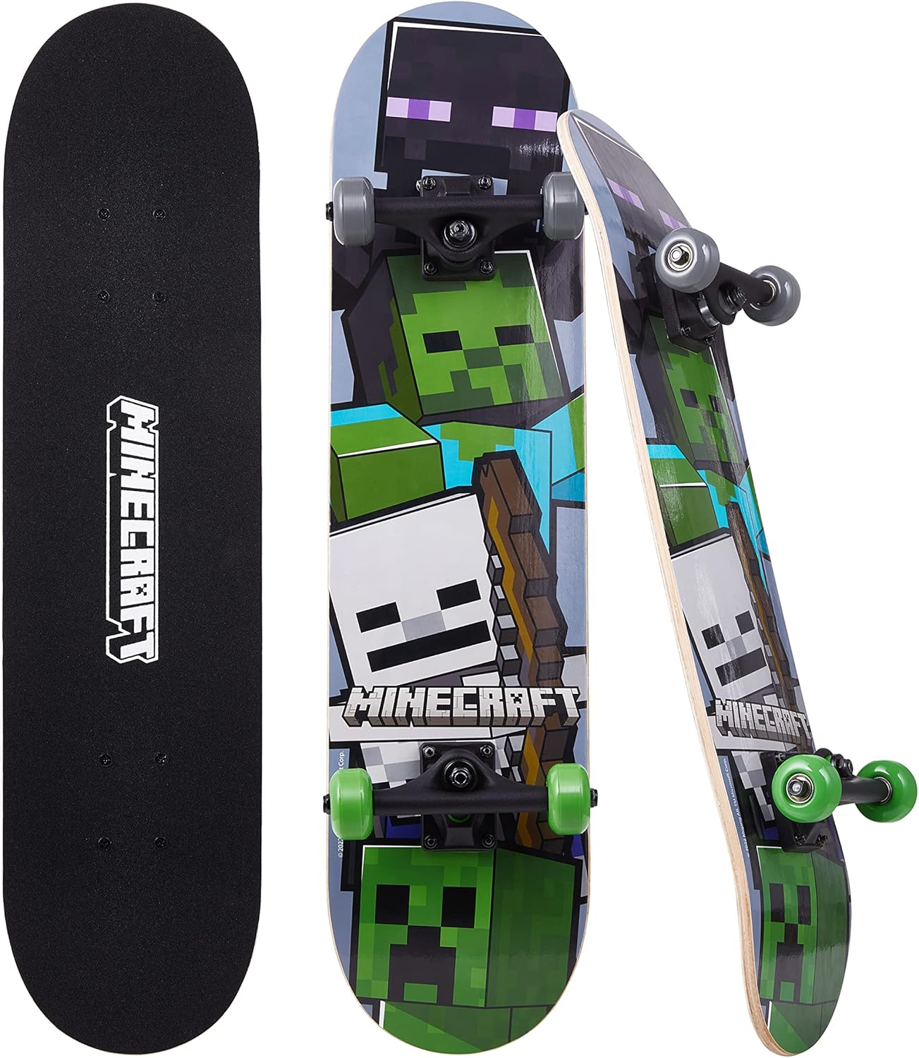 Voyager - Skateboard with Printed Graphic Grip Tape - Great for Kids and Teens, Cruiser Skateboard with ABEC 5 Bearings, Durable Deck, Smooth Wheels