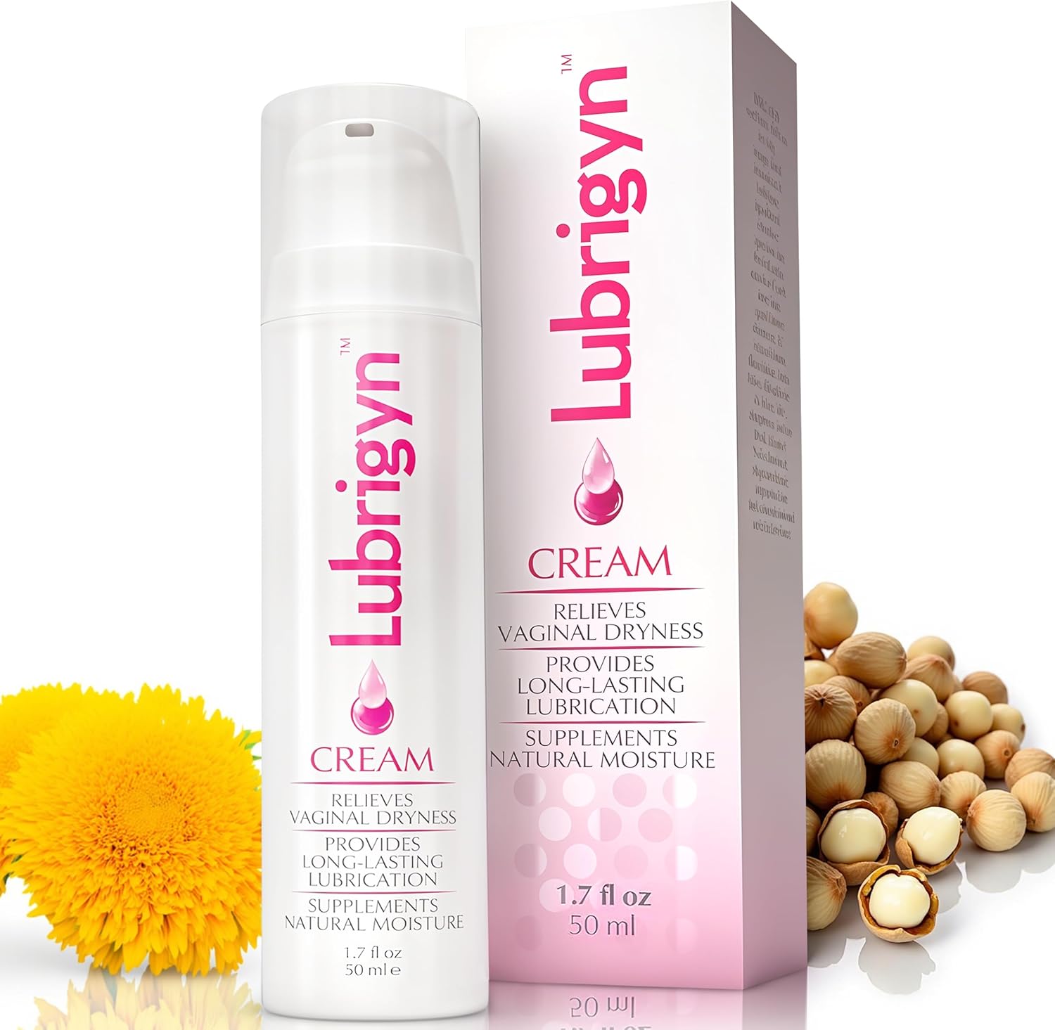 Cream for Feminine Care, Fusion of Natural Oil-Based Moisturizing Intimate Lubricant with Hyaluronic Acid and Fitoextract Bioactive for Easing Dryness and Enhancing Comfort, 1.7 fl oz