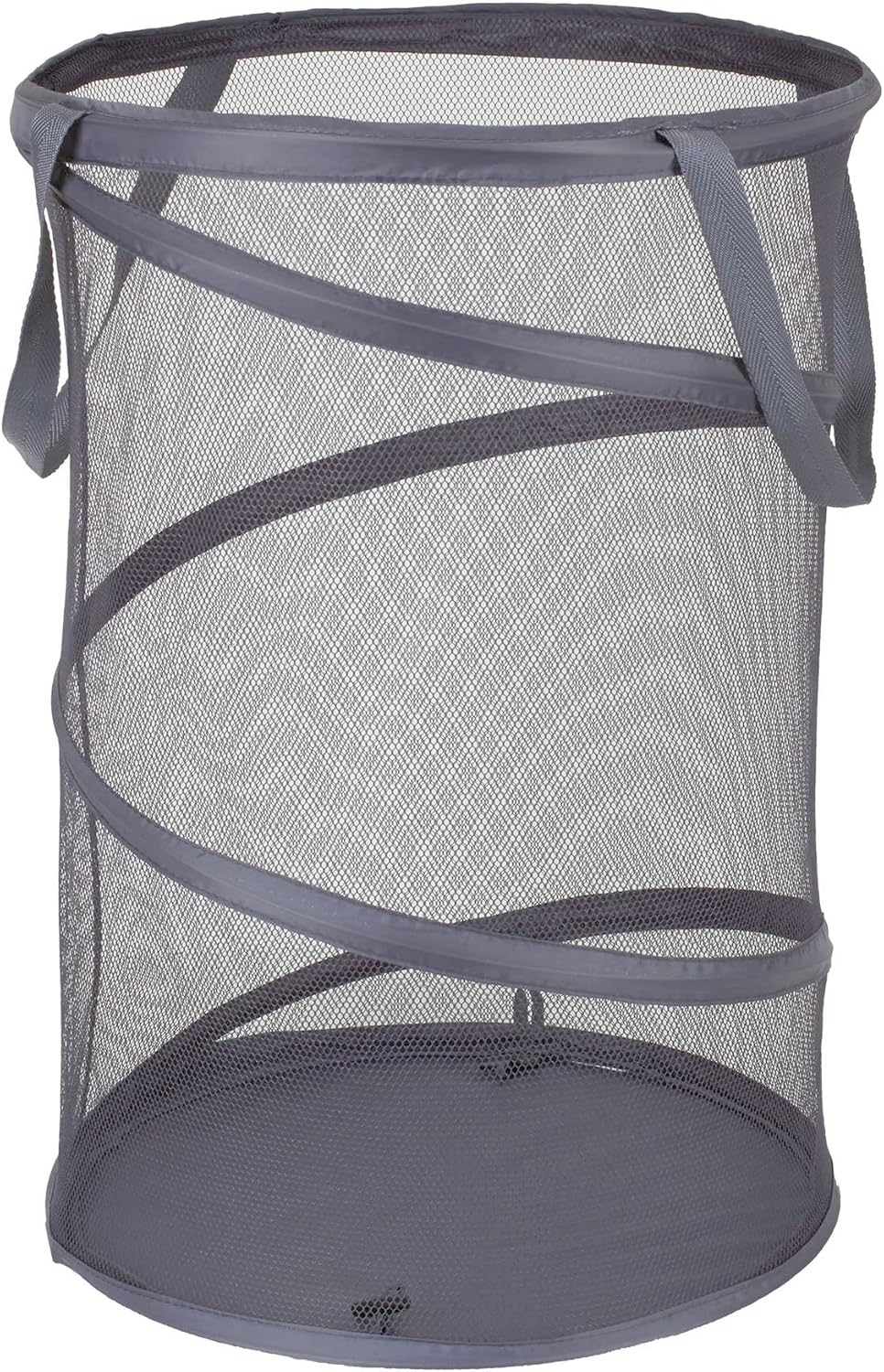 Household Essentials 2027-1 Pop-Up Collapsible Mesh Laundry Hamper | Charcoal