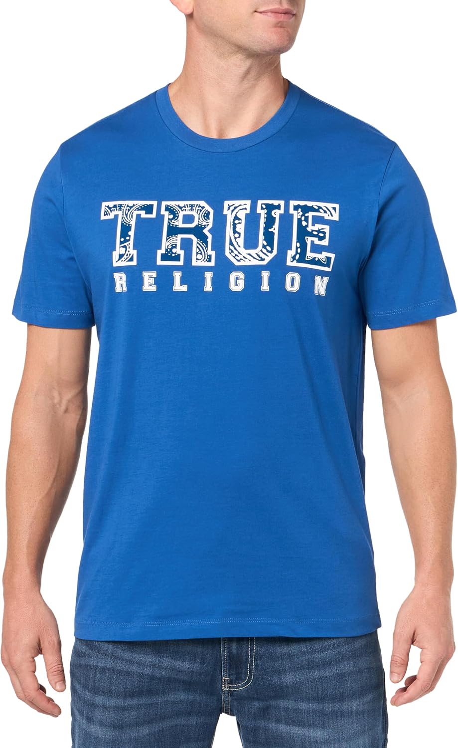 True Religion Mens Paisly Flock T-Shirt