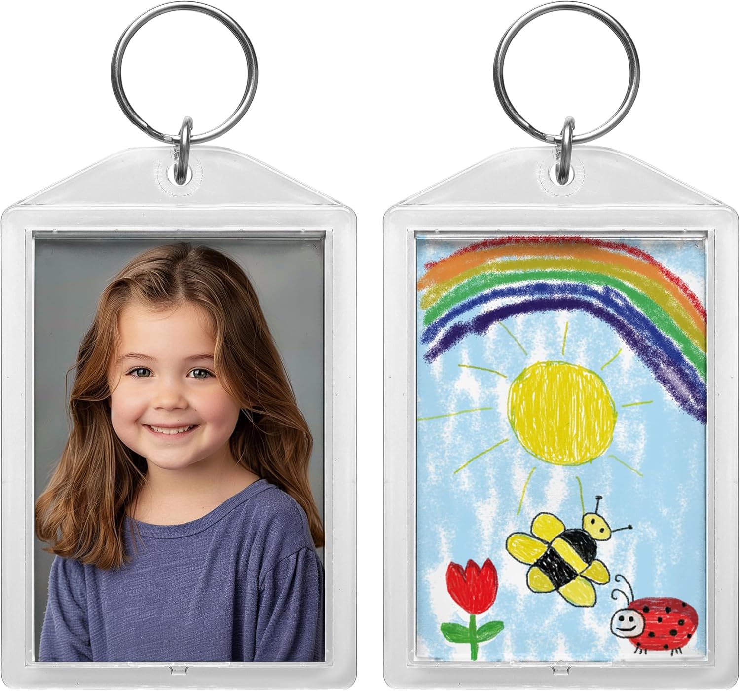 Acrylic Snap-in Photo Keychains