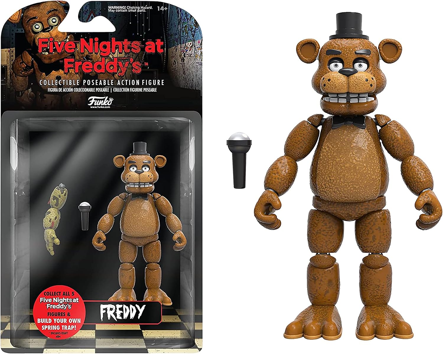 Funko 5" Articulated Action Figure: Five Nights At Freddy's (FNAF) - Freddy Fazbear - Collectable Toy - Gift Idea - Official Merchandise - for Boys, Girls, Kids & Adults - Video Games Fans