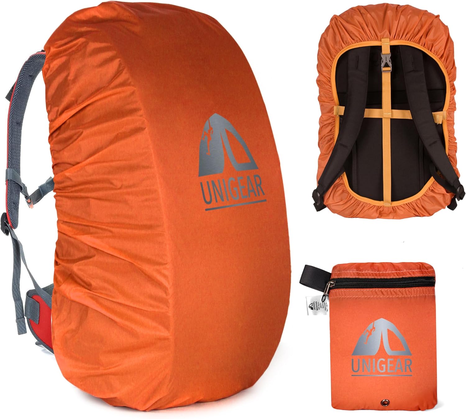 Unigear Waterproof Backpack Cover 10-90L, Rucksack Rain Cover for Bags