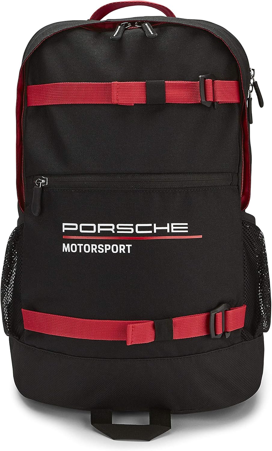 Porsche Motorsport backpack, black, adjustable straps, official merchandise