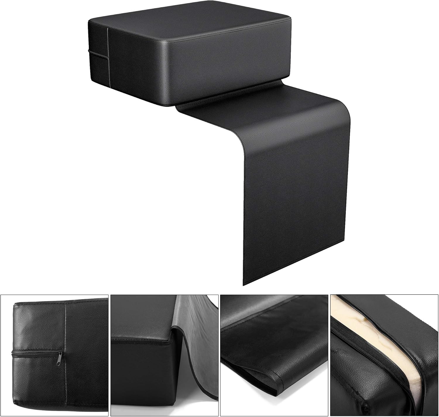 JAXPETY Black Barber Beauty Salon Spa Equipment Styling Chair Child Booster Seat Cushion