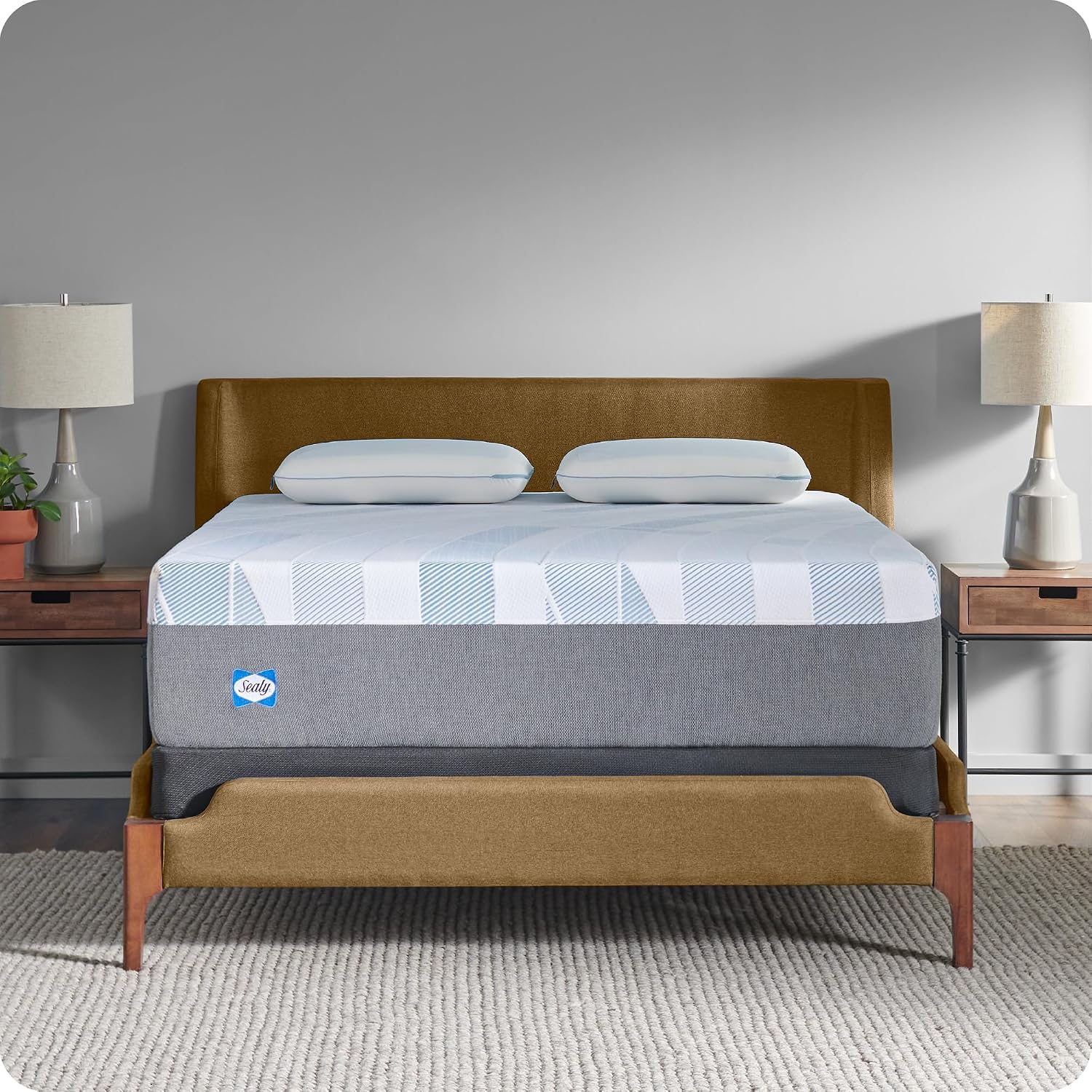 Sealy Dreamlife 14” Foam Mattress-in-a-Box, Queen, SealyComfort Gel Memory Foam, SealySupport Transition Foam, Machine Washable Cover