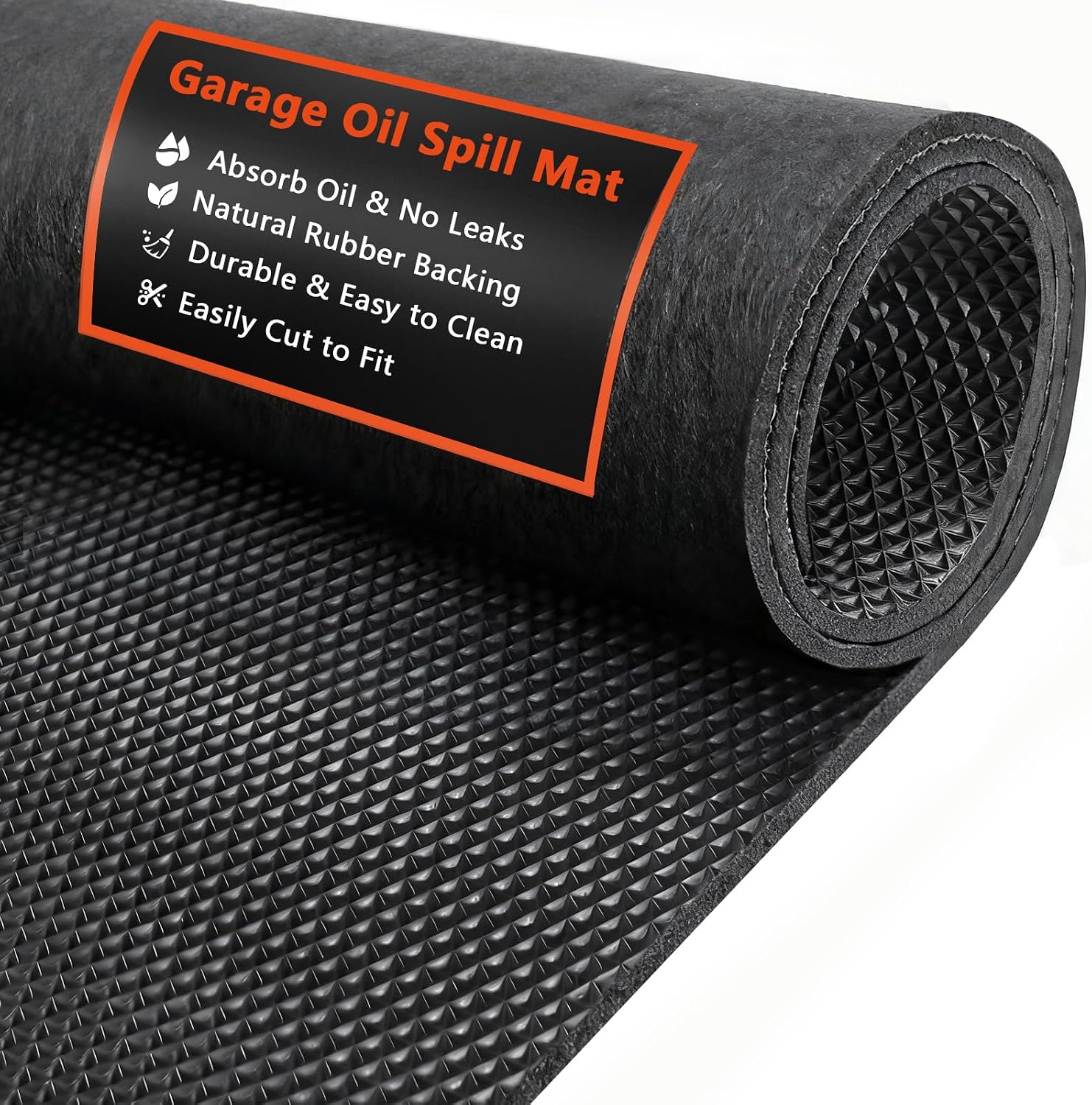 AiBOB Oil Spill Mat, 36" x 60" Waterproof Backing/Absorbent Top Garage Mat