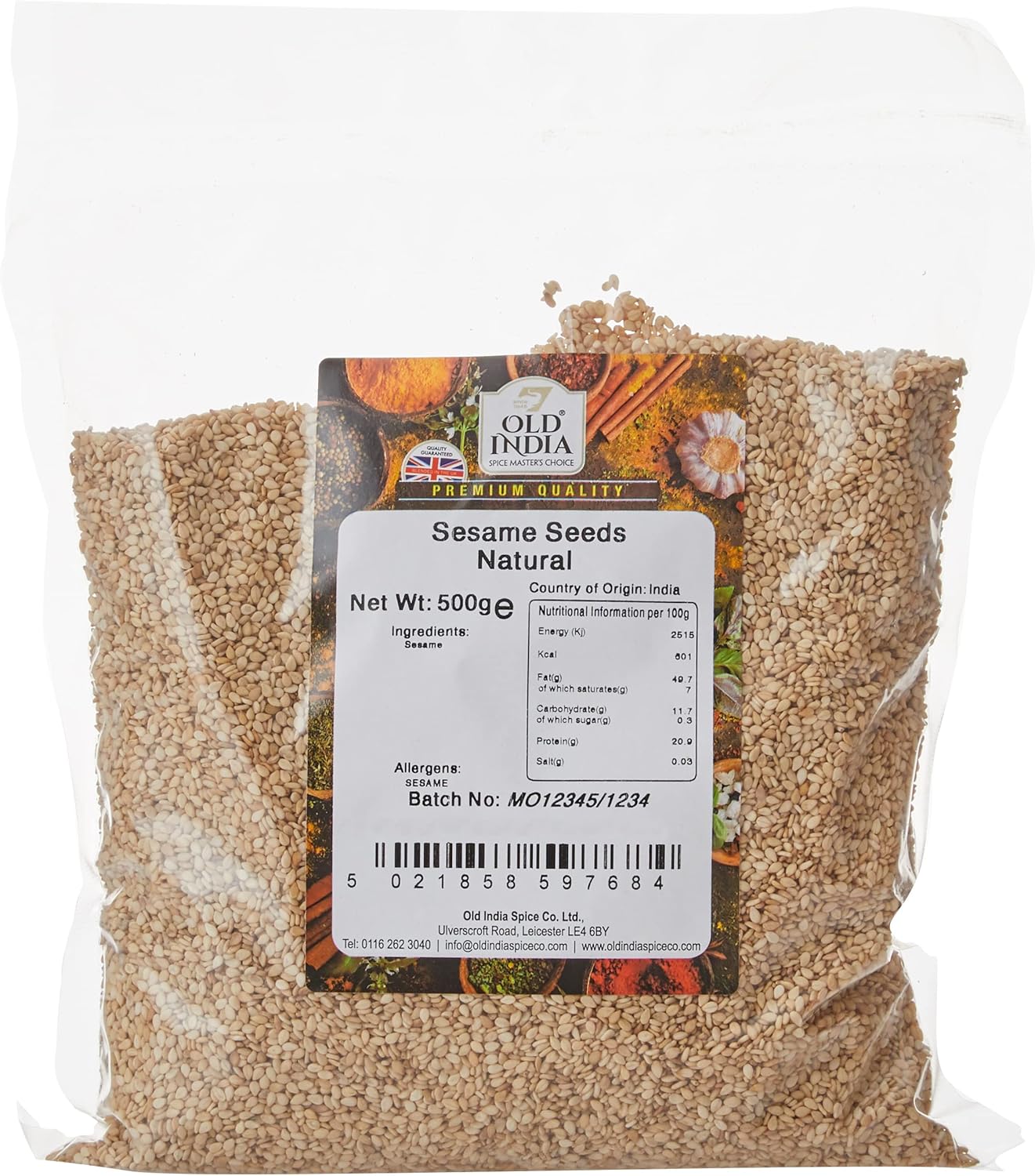 Old India Sesame Seeds Natural 500g