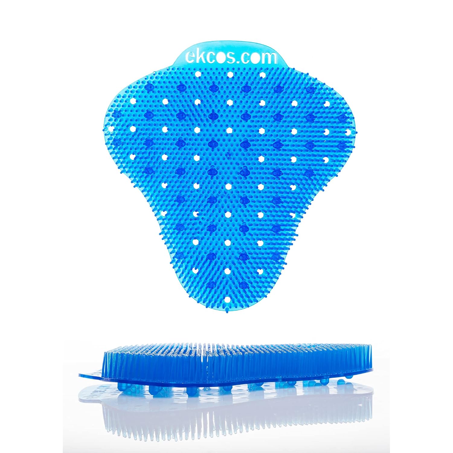 Diversey ekcoscreen 60 Day Premium Anti-Splash Urinal Screen, 7" x 7" Blue/Mango (12 Pack)