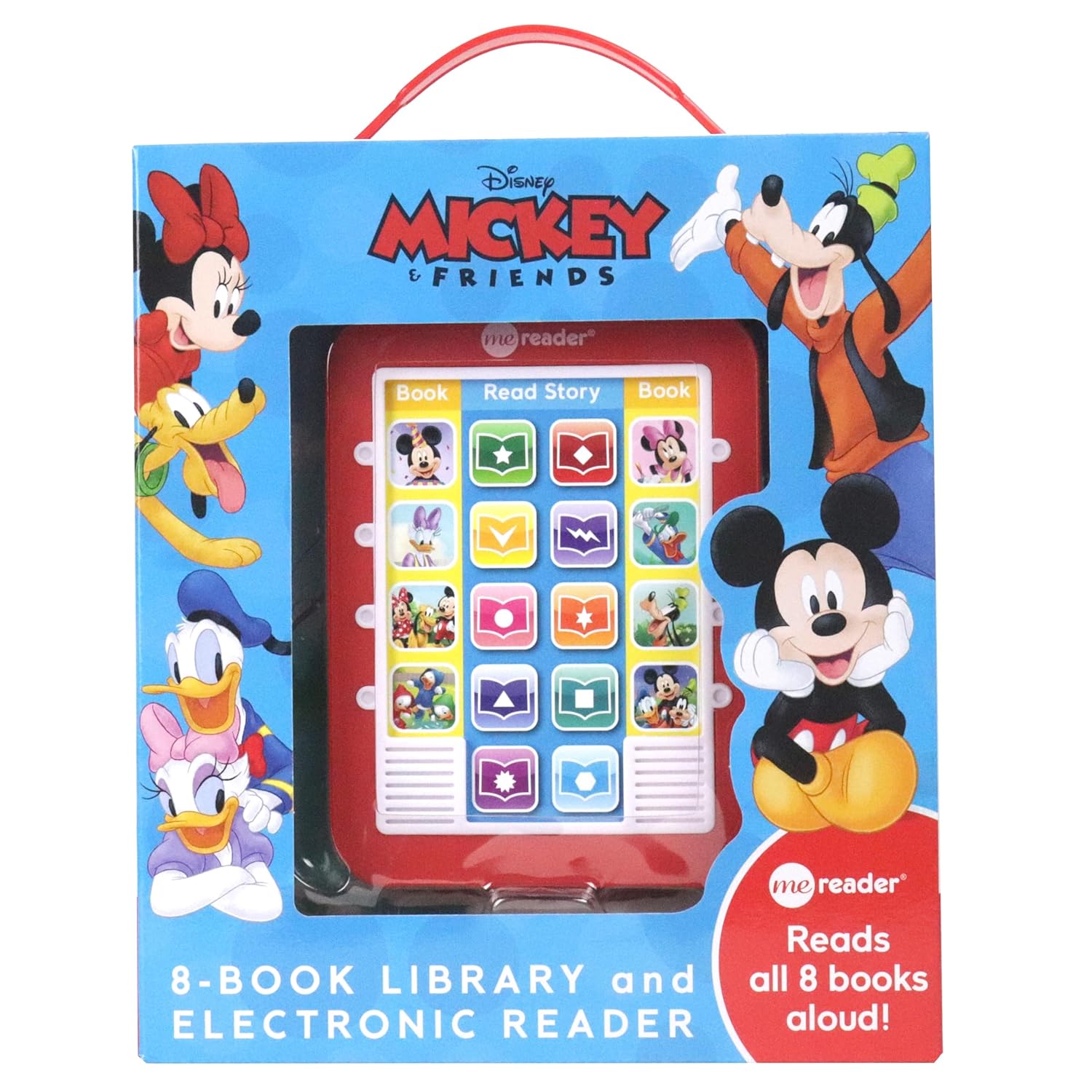 Disney Mickey Mouse - Me Reader Electronic Reader and 8 Sound Book Library - PI Kids (Me Reader and 8-Book Library)