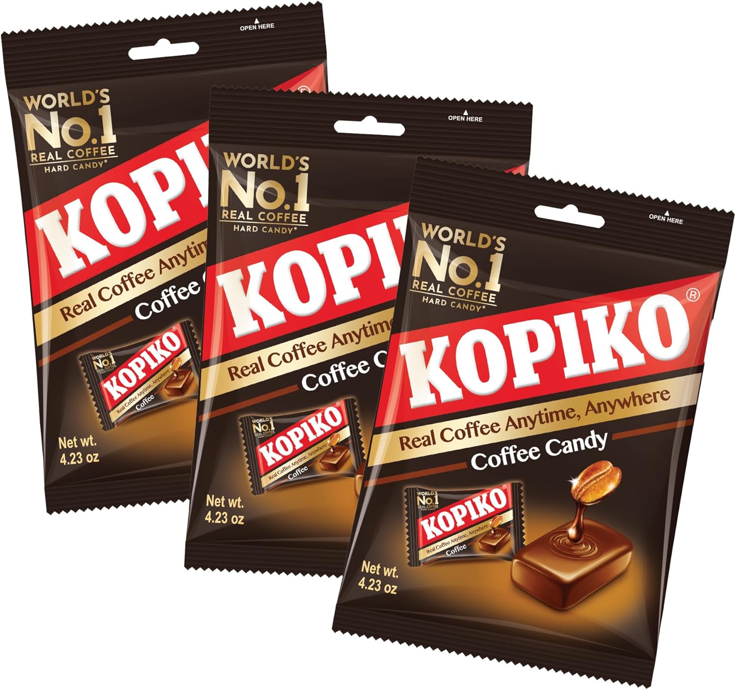 Kopiko Coffee Candy 100g (Pack of 3) Coffee Bag Sweets