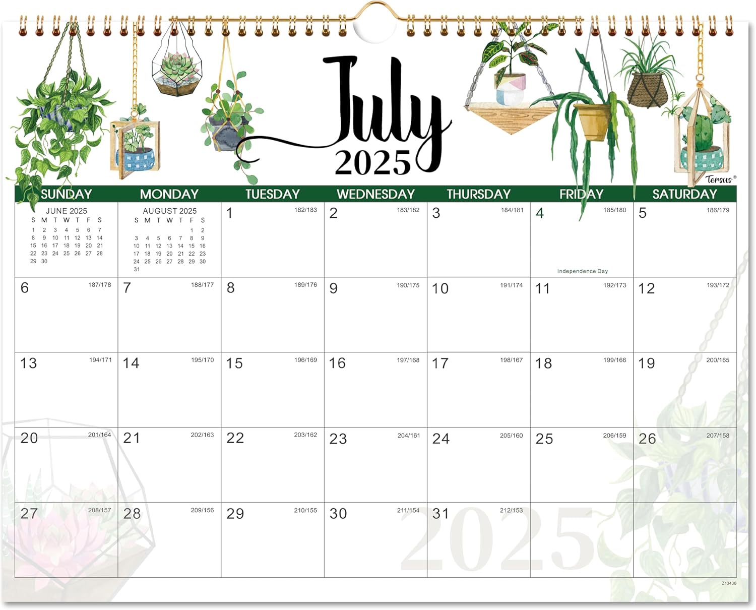 2025-2026 Wall Calendar - Calendar 2025-2026, JUL 2025 - DEC 2026, for Wall/Desk, 14.8'' x 11.6'', Sturdy Binding, Julian Dates, Holiday Reminder, Large Ruled Blocks