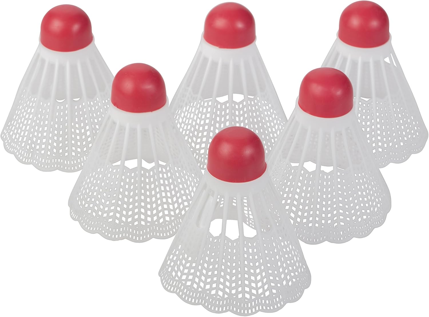 Triumph Replacement Badminton Shuttlecocks (6-Pack, White)