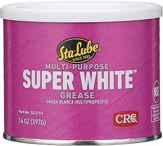 Sta-Lube Super White Multi-Purpose Lithium Grease SL3151-14 Wt Oz. Can, Durable, Multi-Purpose Grease